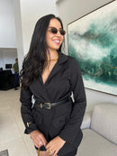 BLAZER PRETO TAM. ÚNICO