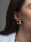 TRIO ARGOLA GOTA LISA | BANHADO A OURO