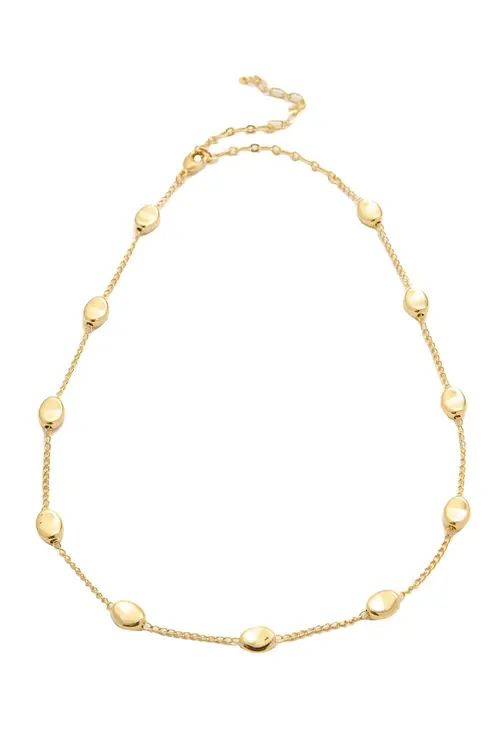 CHOKER MINI ORGÂNICA COM BANHO EM OURO 18K