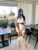 CONJUNTO BRANCO COLETE BRANCO – M