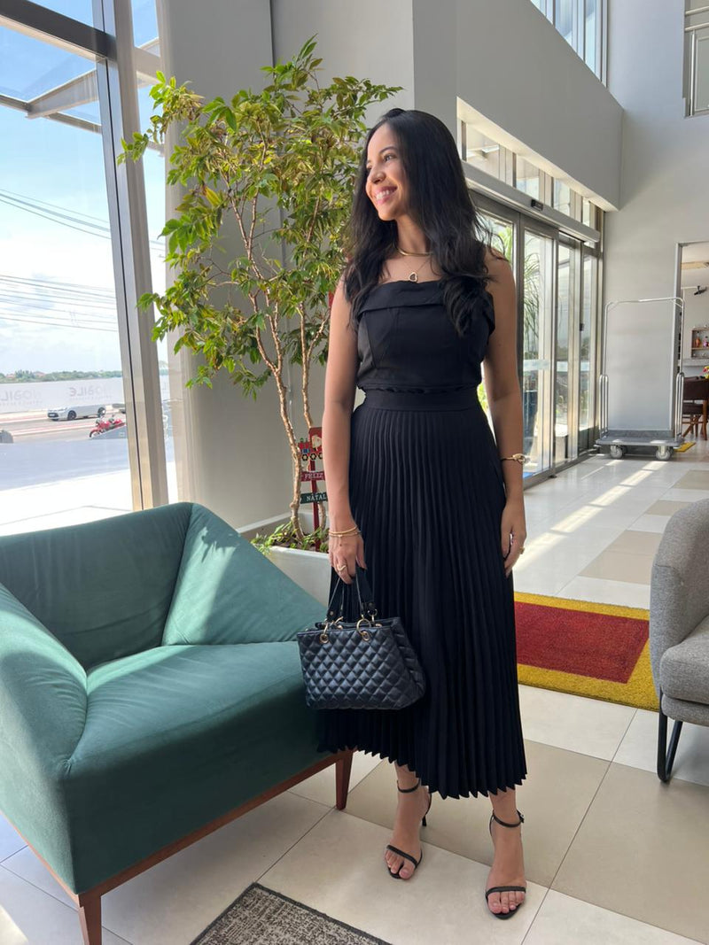 CONJUNTO PLINÇADO PRETO – M