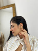 TRIO DE BRINCO CHUVEIRINHO | BANHADO A OURO