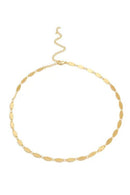 CHOKER MEDALINHA OVAL COM BANHO EM OURO 18K