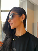 CHOKER MINI ORGÂNICA COM BANHO EM OURO 18K