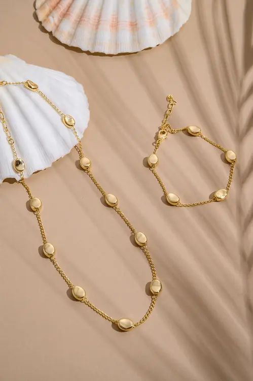 CHOKER MINI ORGÂNICA COM BANHO EM OURO 18K